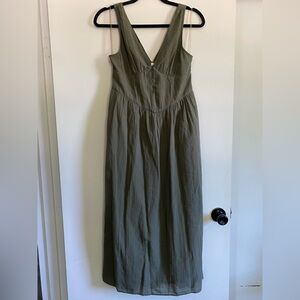 NWT American Eagle Outfitters Green Corset Dress